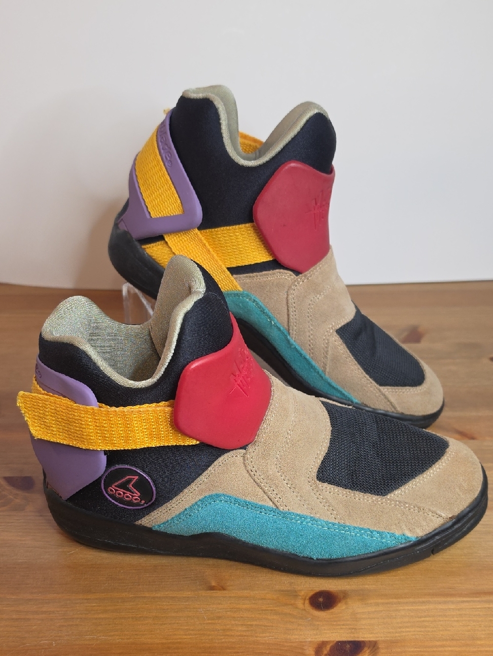 Vintage 1990s Rollerblade Metroblade multicolor suede Inline Skate Shoes - Rare - Picture 4 of 6